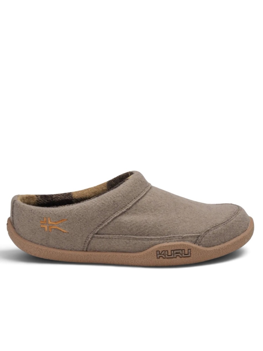 KURU DRAFT Womens Slip On Slippers Taupe Tan Comfort Casual Shoes, size 7